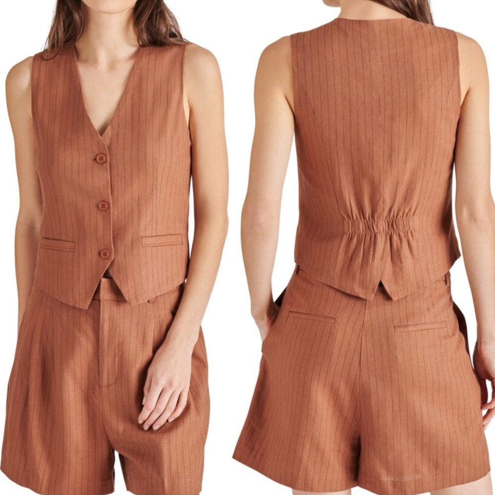 Women’s Steve Madden Tailored Striped Vest XS